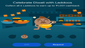 Google Pay Laddoos Celebrate Diwali Collect 6 Laddoos Claim Upto ₹1001 Cashback